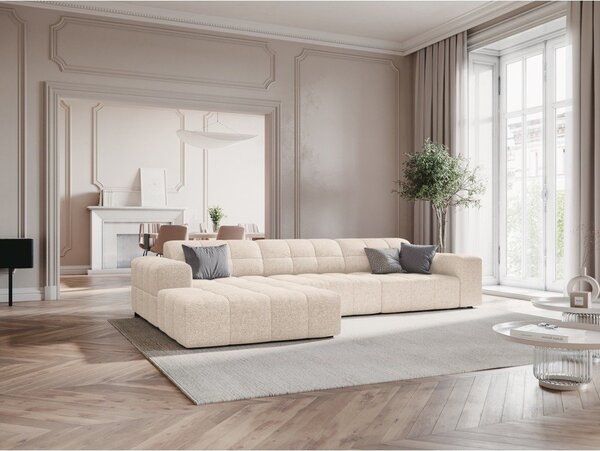 Кремав ъглов диван (ляв ъгъл) Chicago - Cosmopolitan Design