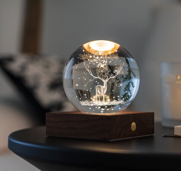 Тъмнокафява светлинна декорация с USB Amber – Gingko