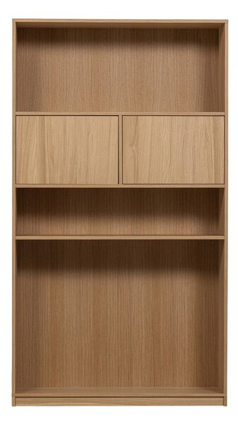 Модулна етажерка за книги с дъбов декор в естествен цвят 110x199 cm Modulair - vtwonen