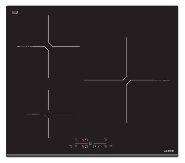 Eurolux EIH6 TC3B FV Индукционен плот за вграждане