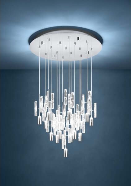 Eglo 390477 - LED полилей на кабел ALEMDINA 15xLED/2,6W/230V 2200/3000/4000K хром