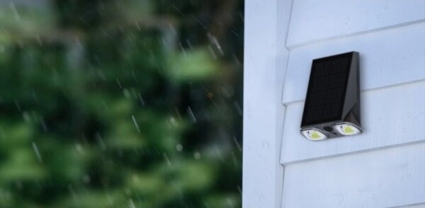 Viking - соларно LED настенно осветително тяло с димер и сензор LED/1,3W/3,7V IP44 4000K