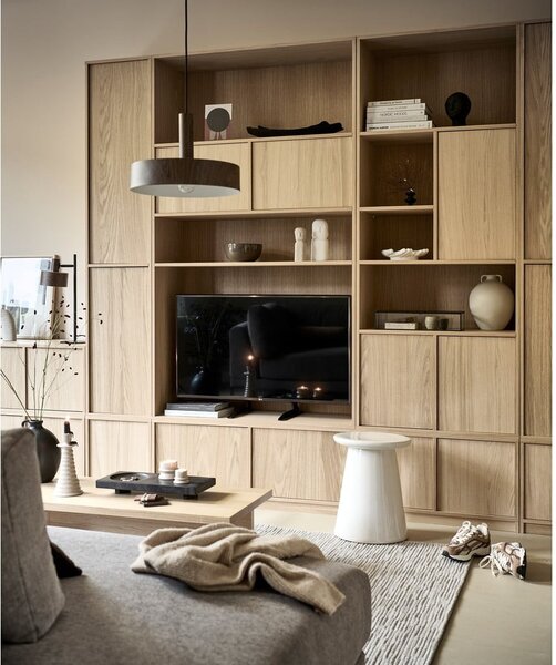 Модулна библиотека от декор от дъб в естествен цвят 157x199 cm Modulair – vtwonen