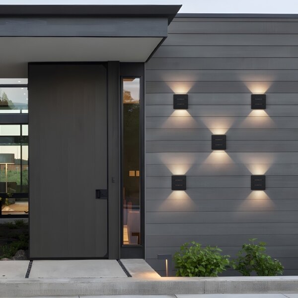 Immax 08520L - LED външна стенна лампа LUXLINE 6W/230V 3000K IP54 черна