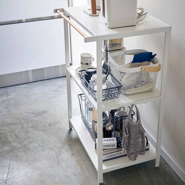 Стоманен стелаж в матово бял цвят 60x90x46,5 cm Tower – YAMAZAKI