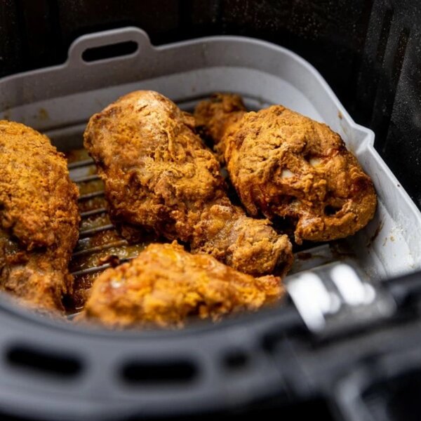 Комплект 2 бр. правоъгълни силиконови форми за Airfryer Klausberg KB 7790, 21х20.3 см, До 230C, Без BPA, Сив