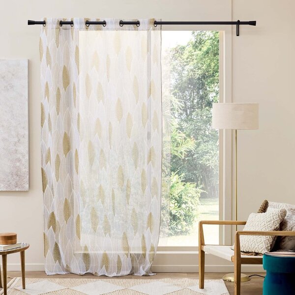 Бежова завеса от воал 140x240 cm Kim – douceur d'intérieur