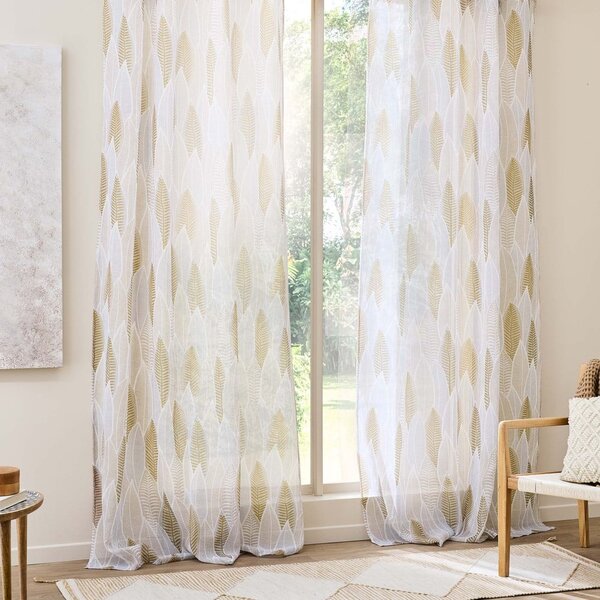 Бежова завеса от воал 140x240 cm Kim – douceur d'intérieur