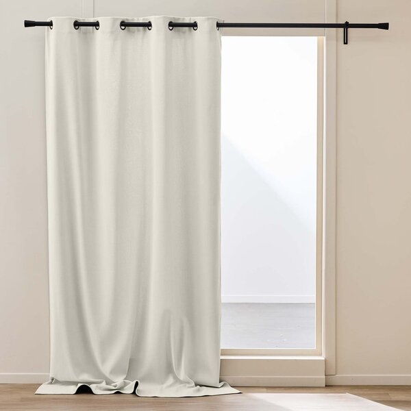 Бежово термо перде от рипсено кадифе 140x260 cm Madison – douceur d'intérieur