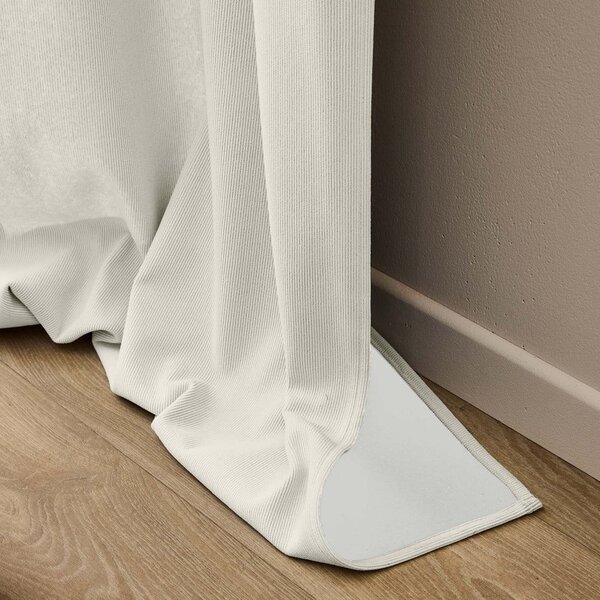 Бежово термо перде от рипсено кадифе 140x260 cm Madison – douceur d'intérieur