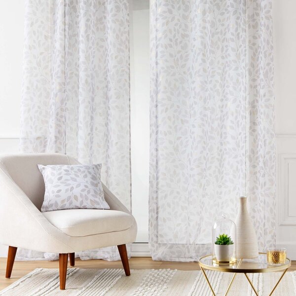 Бяла завеса от воал 140x280 cm Duchesse – douceur d'intérieur