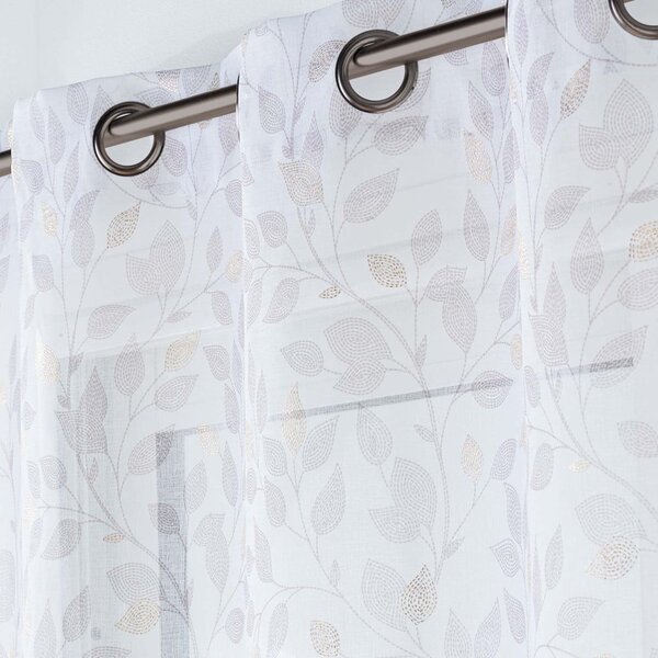 Бяла завеса от воал 140x280 cm Duchesse – douceur d'intérieur