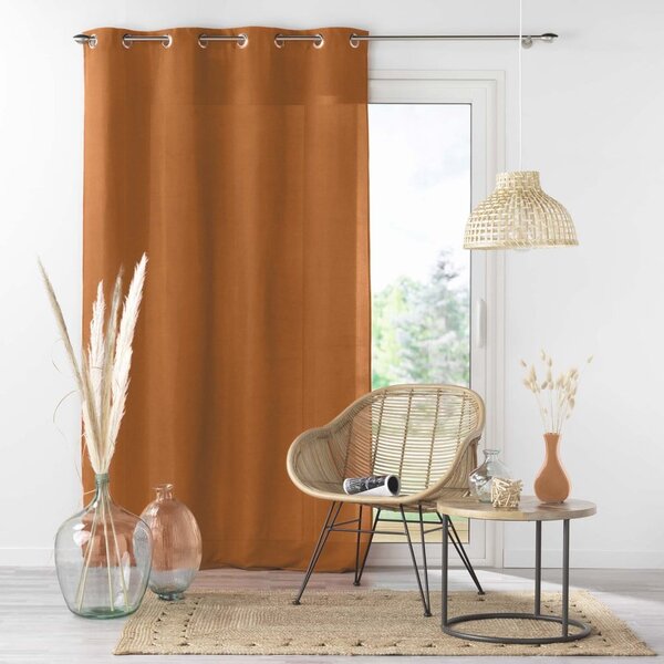 Кафяво перде от микрофибър 140x260 cm Absolu – douceur d'intérieur