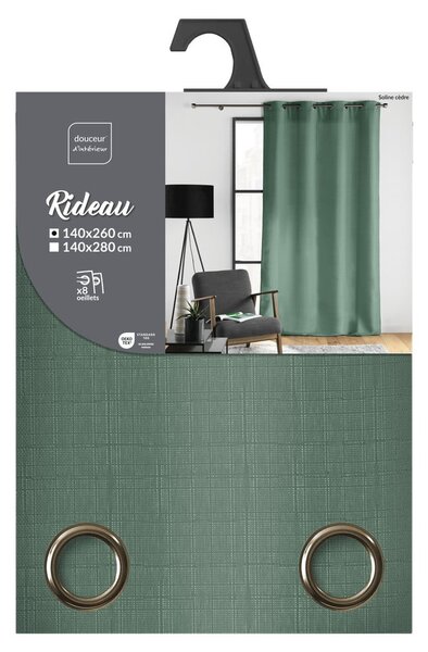 Зелено перде 140x260 cm Soline – douceur d'intérieur