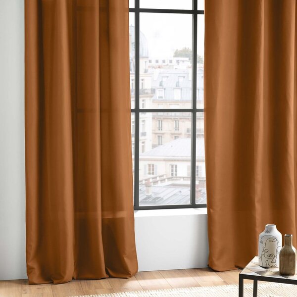 Кафяво перде от микрофибър 140x260 cm Absolu – douceur d'intérieur