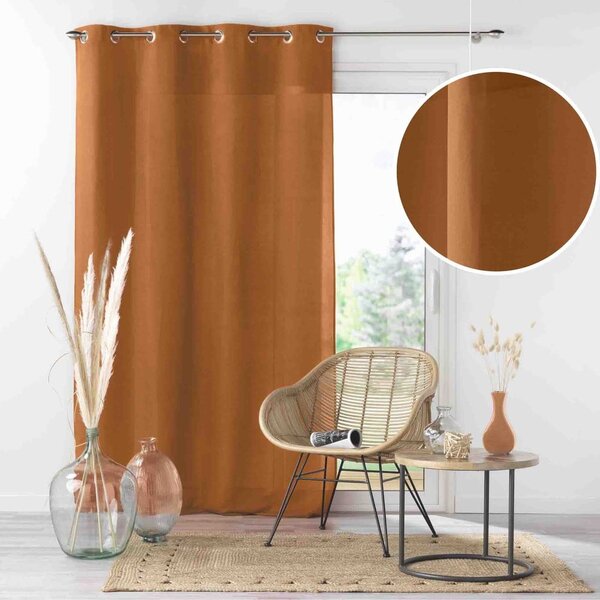 Кафяво перде от микрофибър 140x260 cm Absolu – douceur d'intérieur