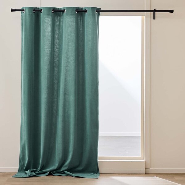Зелено термо перде от рипсено кадифе 140x260 cm Madison – douceur d'intérieur