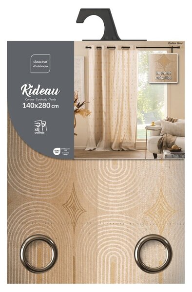 Бежово перде 140x280 cm Ondine – douceur d'intérieur
