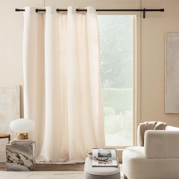 Кремаво перде от букле 140x260 cm Winona – douceur d'intérieur