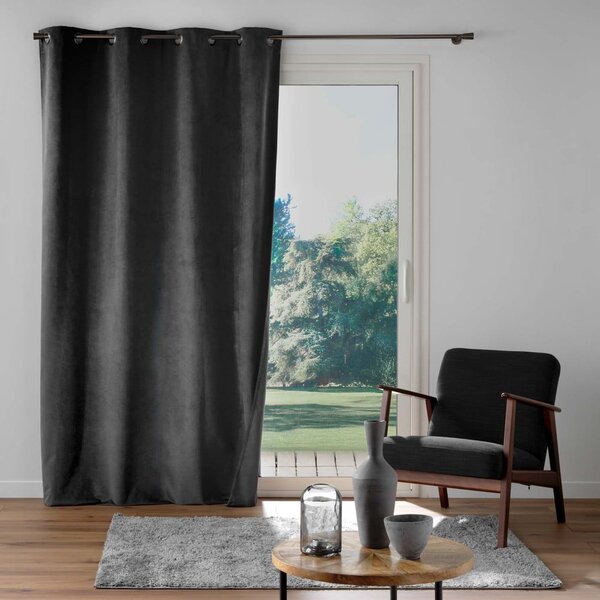 Антрацитно перде 140x260 cm Olympe – douceur d'intérieur
