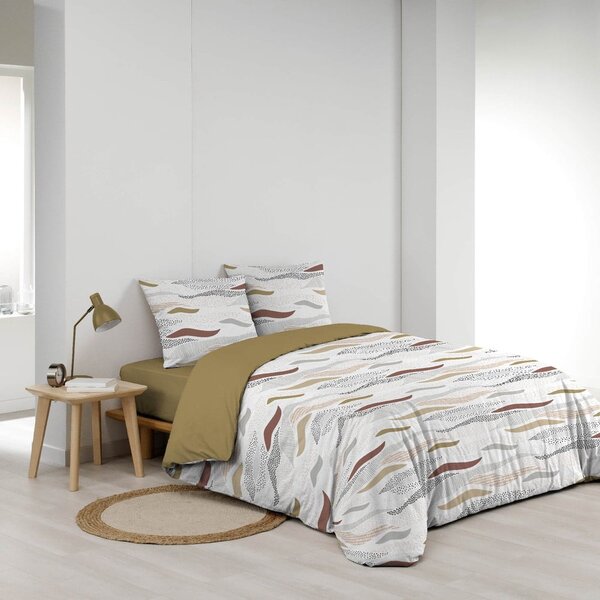 Бяло двойно удължено спално бельо от микрофибър 240x220 cm Zenith – douceur d'intérieur