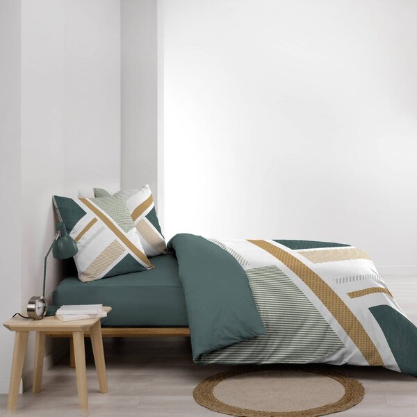 Бяло двойно удължено памучно спално бельо 240x220 cm Zephyr – douceur d'intérieur
