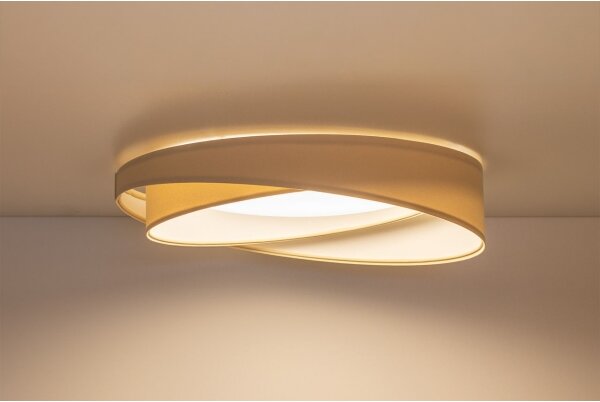 LED таванно осветително тяло GALAXY MODERN LED/24W/230V Ø 55 см кремаво/бяло