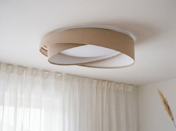 LED таванно осветително тяло GALAXY MODERN LED/24W/230V Ø 55 см бежово/бяло