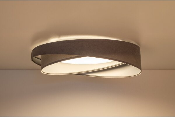 LED таванно осветително тяло GALAXY MODERN LED/24W/230V Ø 55 см сиво/сребристо