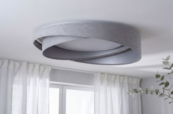 LED таванно осветително тяло GALAXY MODERN LED/24W/230V Ø 55 см сиво/сребристо