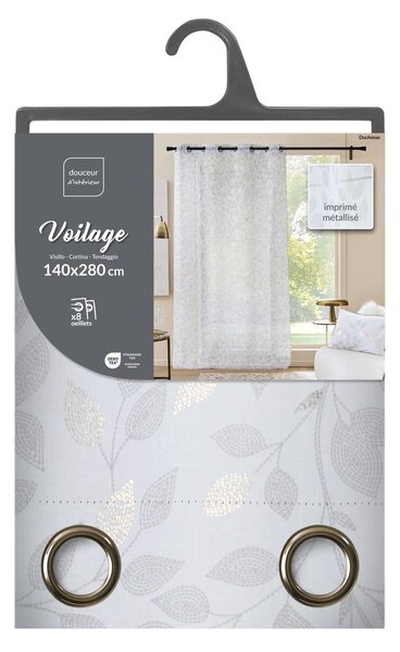 Бяла завеса от воал 140x280 cm Duchesse – douceur d'intérieur