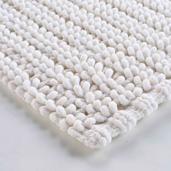Бял килим за баня 50x80 cm Voltis – douceur d'intérieur