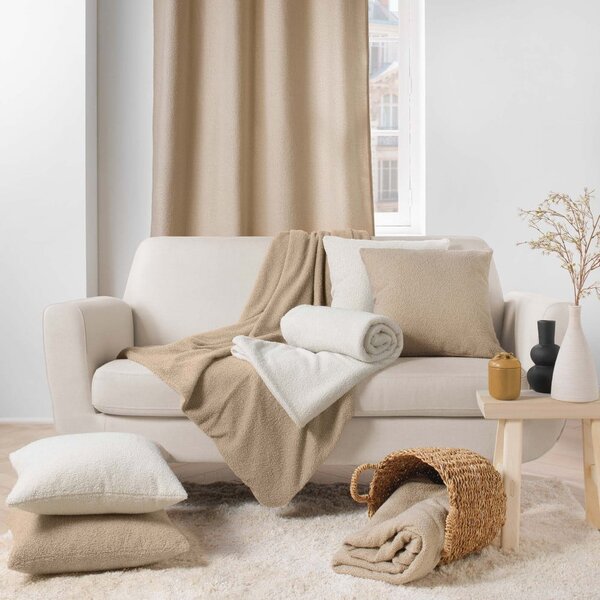 Декоративна възглавница от букле 45x45 cm Wooly – douceur d'intérieur