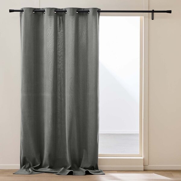 Антрацитно термо перде от рипсено кадифе 140x260 cm Madison – douceur d'intérieur