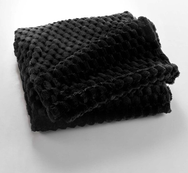 Черно одеяло от микрофланела 125x150 cm Mini Frosty – douceur d'intérieur