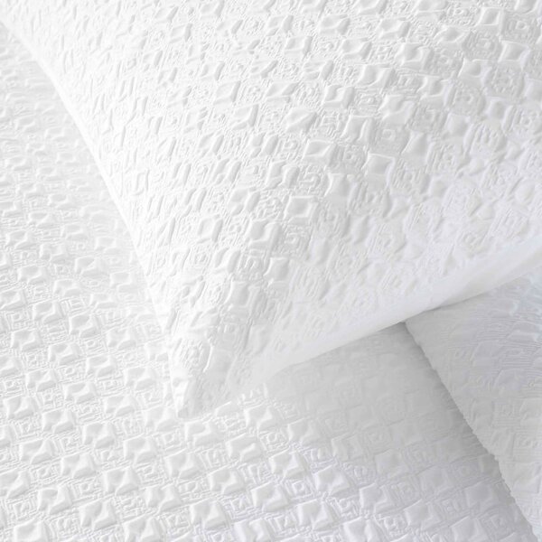 Бяло единично спално бельо от микрофибър 140x200 cm Litea – douceur d'intérieur