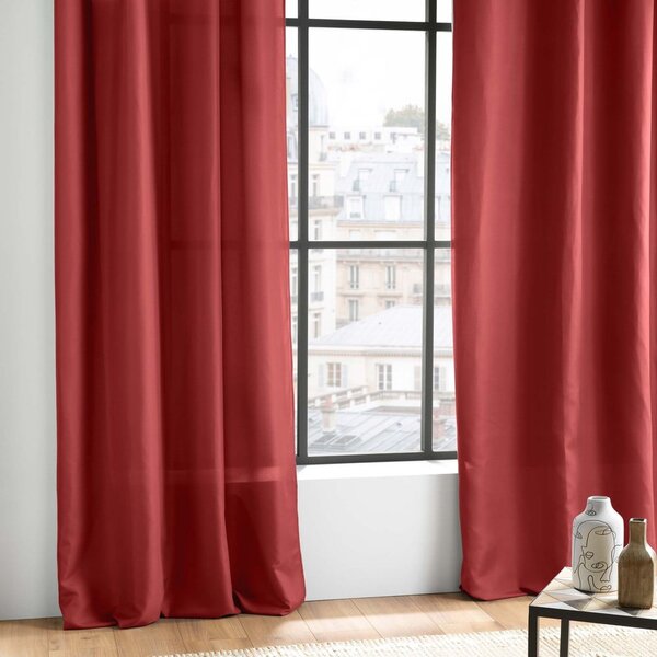Червено перде от микрофибър 140x260 cm Absolu – douceur d'intérieur