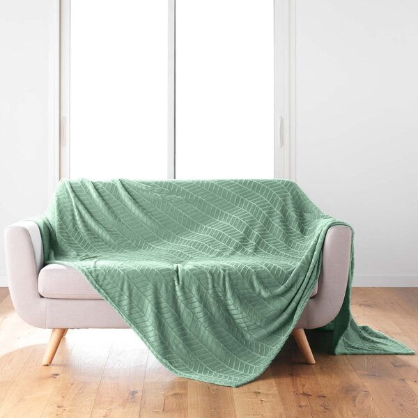Светлозелено покривало за легло от микрофланела 180x220 cm Arya – douceur d'intérieur