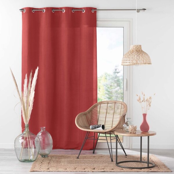 Червено перде от микрофибър 140x260 cm Absolu – douceur d'intérieur