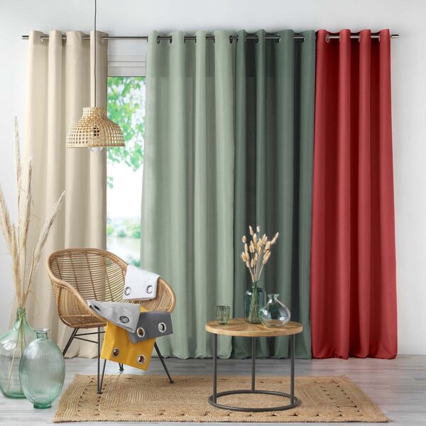 Червено перде от микрофибър 140x260 cm Absolu – douceur d'intérieur