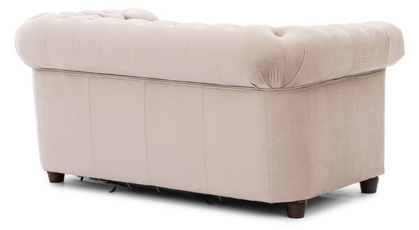 Бежов кадифен разтегателен диван 148 cm York Blik – Ropez