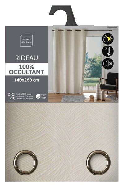 Бежово перде 140x260 cm Olympe – douceur d'intérieur