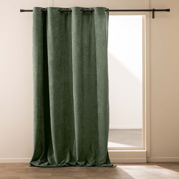 Зелено перде от букле 140x260 cm Winona – douceur d'intérieur