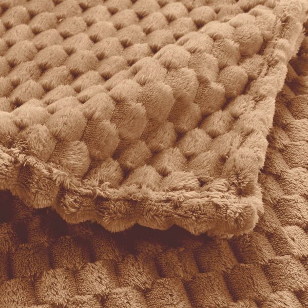 Кафяво одеяло от микрофланела 125x150 cm Mini Frosty – douceur d'intérieur