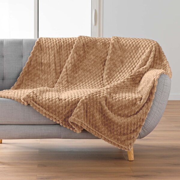 Кафяво одеяло от микрофланела 125x150 cm Mini Frosty – douceur d'intérieur