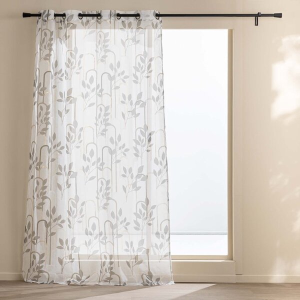 Сива завеса от воал 140x240 cm Roseris – douceur d'intérieur
