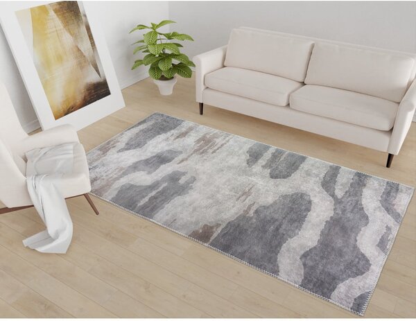 Сив килим подходящ за пране 80x150 cm City Clouds – Vitaus