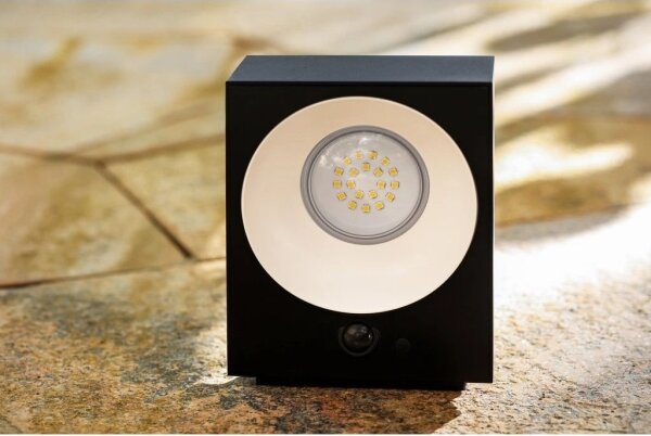 Viking - Димируемо соларно стенно осветително тяло със сензор LED/2W/3,7V IP65 4000K
