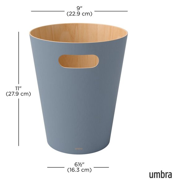 Синьо кошче за боклук 7,5 l Woodrow – Umbra