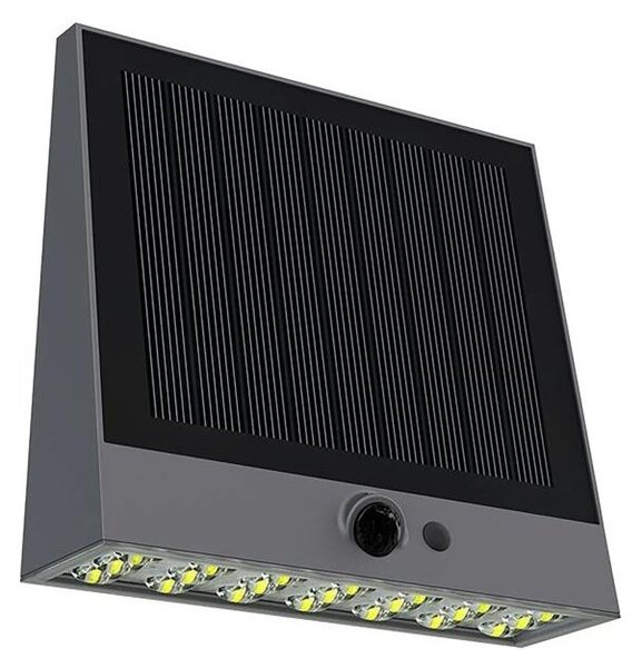 Viking - LED димируема соларна стенна лампа със сензор LED/2W/3,7V IP54 4000K